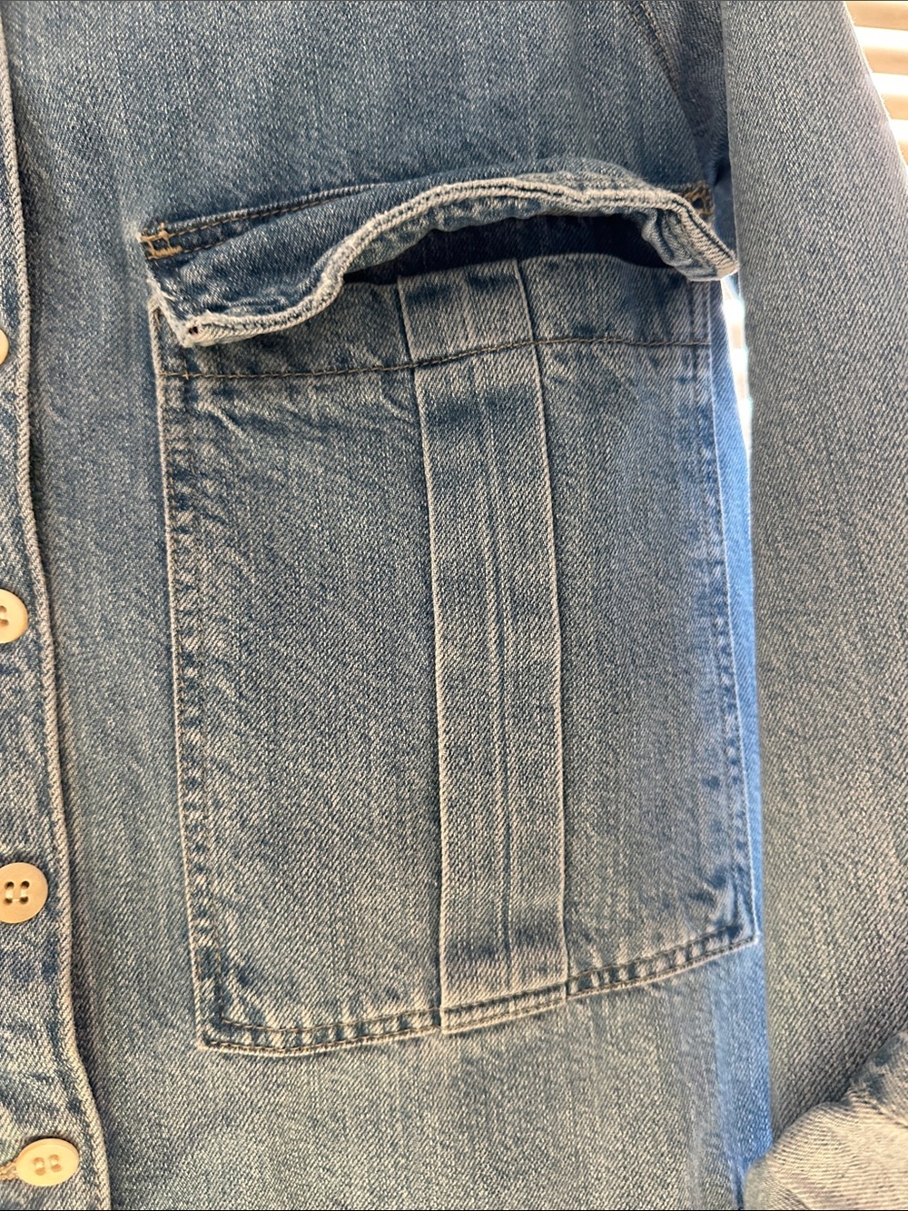 Zara Light Blue Denim Romper Jumpsuit - Picture 3 of 14